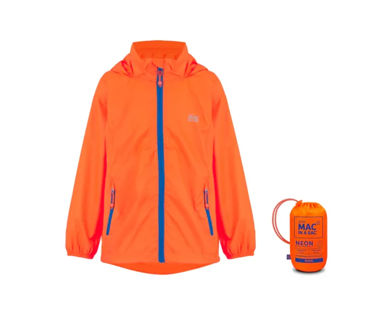 Mac In A Sac Origin 2 Kids Jacket - Neon Orange